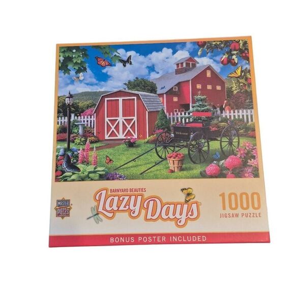 Master Pieces Lazy Days Barnyard Beauties 1000 pc Jigsaw Puzzle - Picture 6 of 8